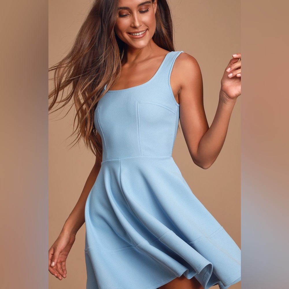 Lulu’s Home Before Daylight Periwinkle Mini Dress Size: S - Picture 2 of 11